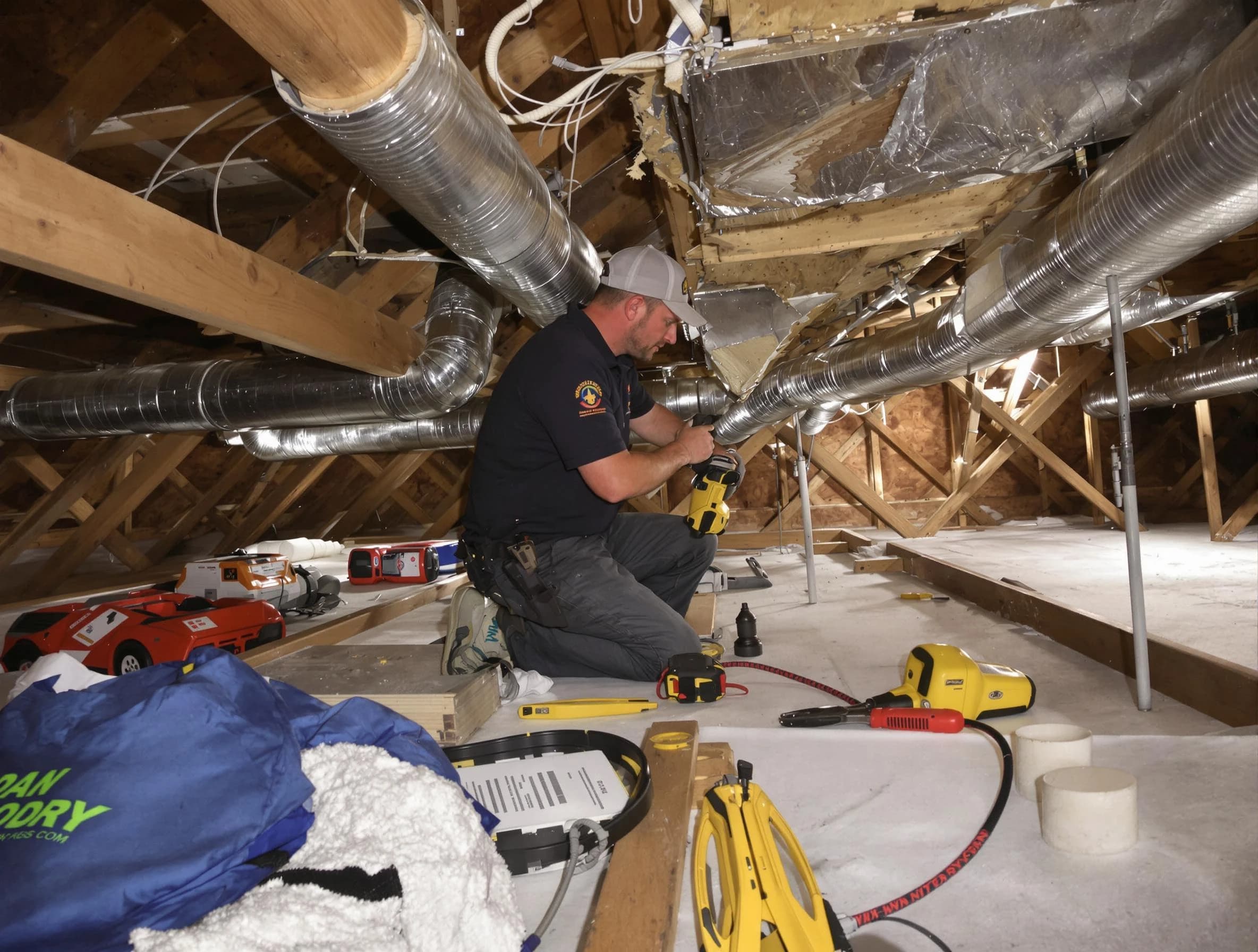 Professional air duct repair by Duluth Air Duct Cleaning in Duluth