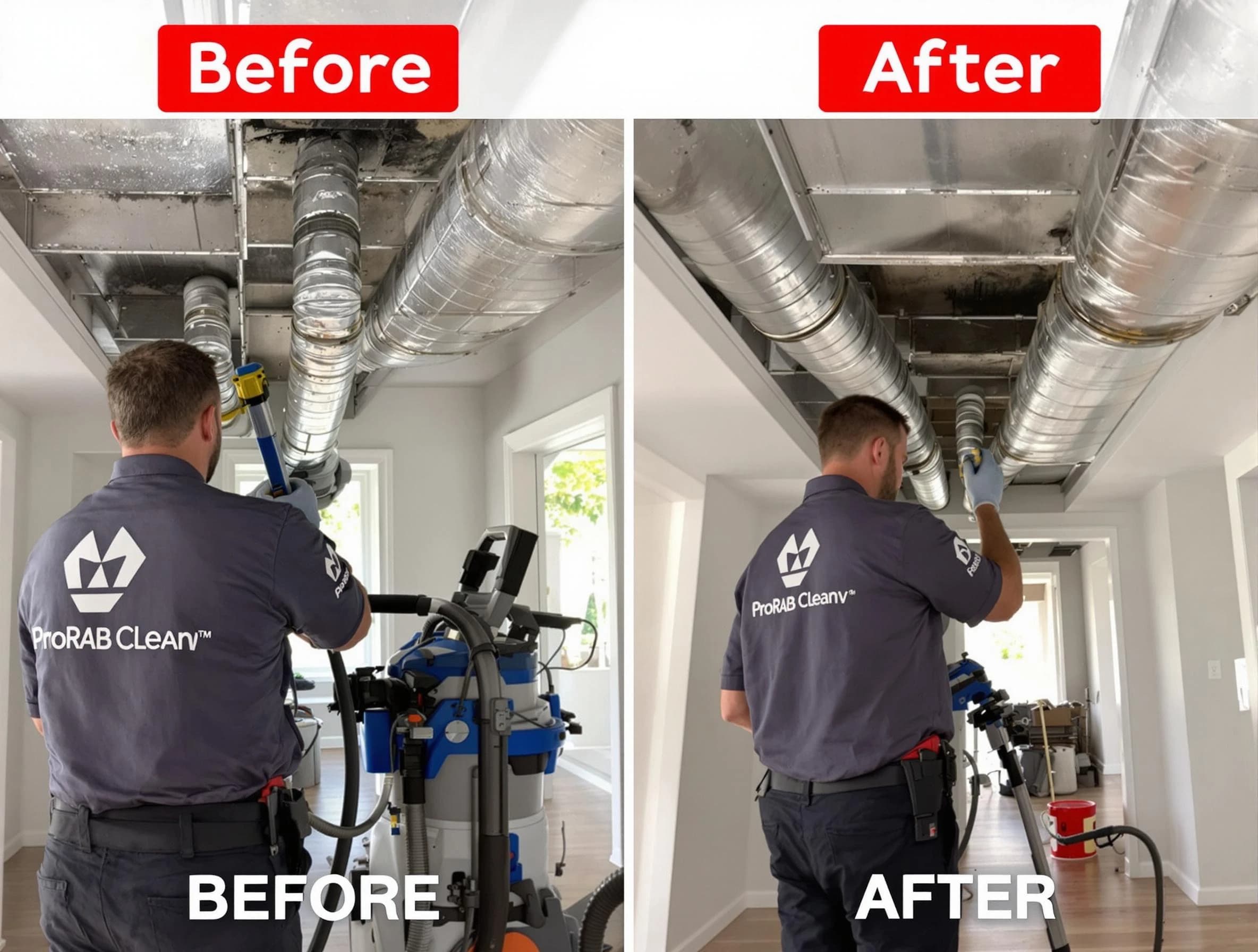 Duluth Air Duct Cleaning expert performing thorough residential duct cleaning in a Duluth home