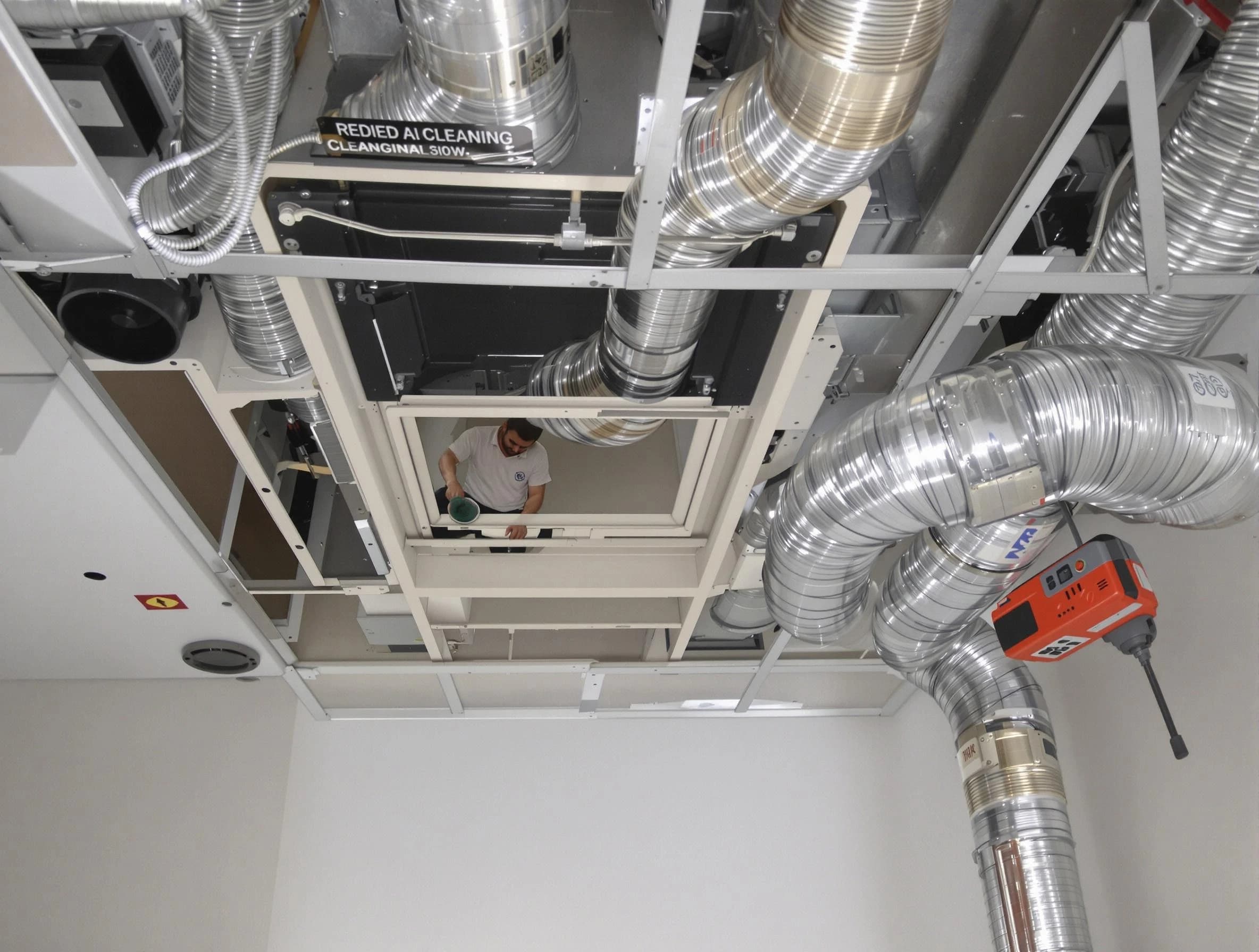 Duluth Air Duct Cleaning technician performing detailed central duct system cleaning in Duluth