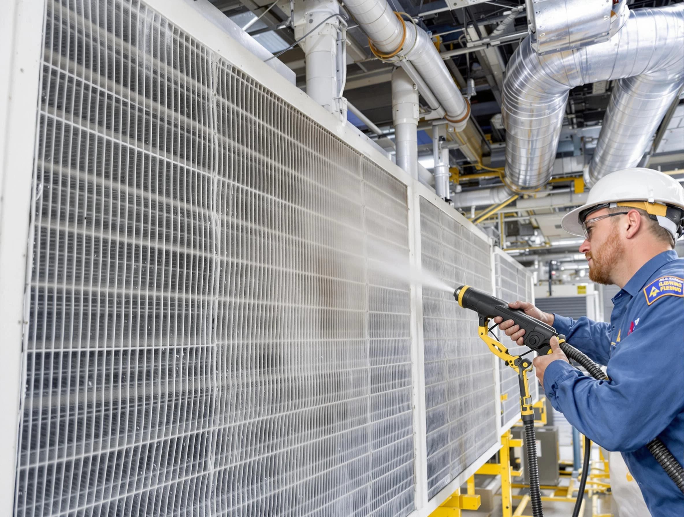 Professional commercial coil cleaning by Duluth Air Duct Cleaning in Duluth