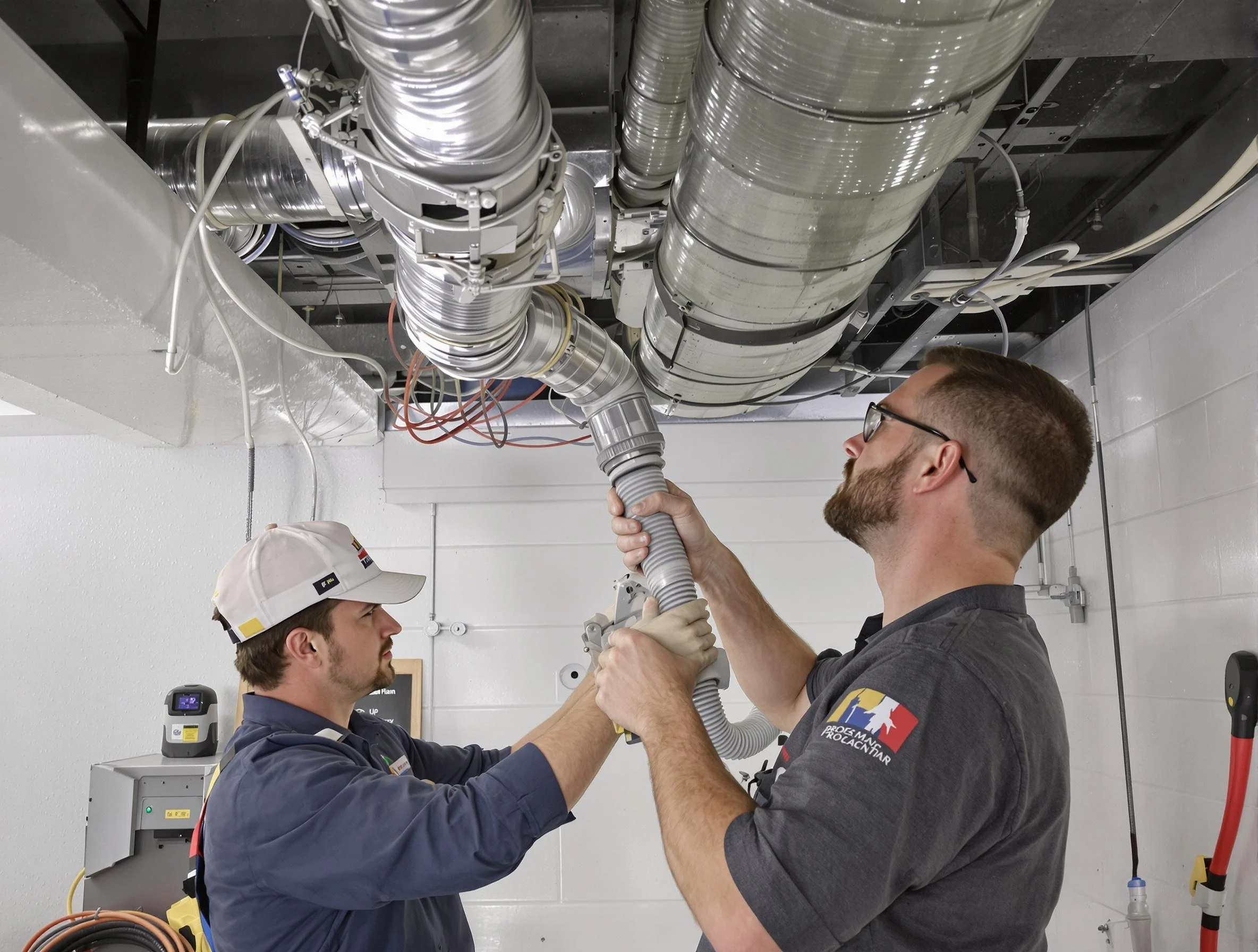 Duluth Air Duct Cleaning technician performing thorough AC duct cleaning in Duluth