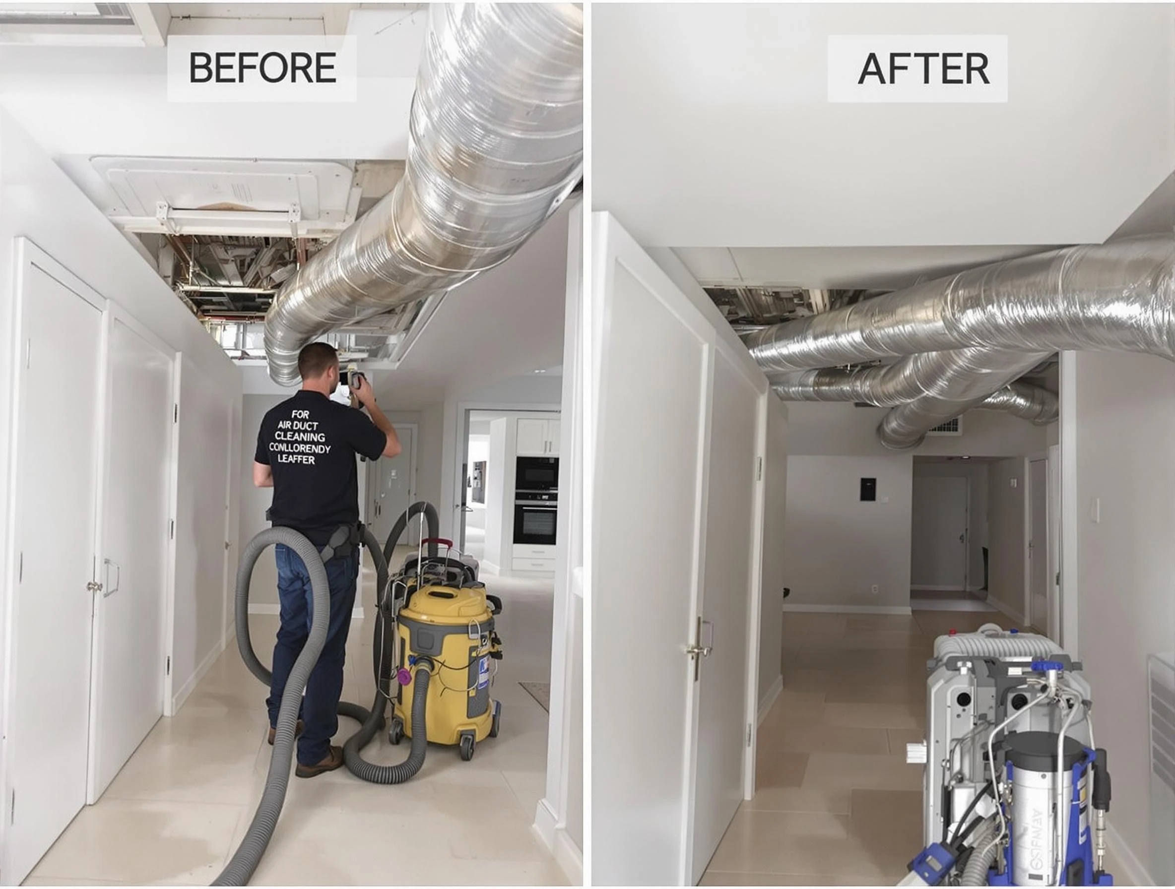 Duluth Air Duct Cleaning professional performing thorough air duct cleaning in Duluth